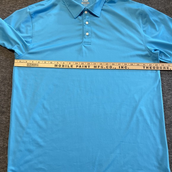 Cutter & Buck Polo Mens Large Blue CB DryTec Moisture Wicking Golf Ready To Wear - Picture 2 of 8